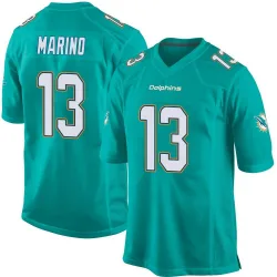 Men's Dan Marino Miami Dolphins No.13 Game Team Color Jersey - Aqua