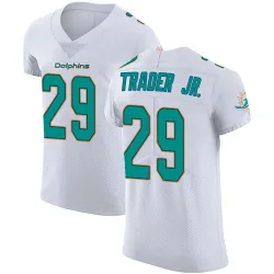 Men's Dante Trader Jr. Miami Dolphins No.29 Elite Vapor Untouchable Jersey - White