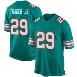 Men's Dante Trader Jr. Miami Dolphins No.29 Game Alternate Jersey - Aqua