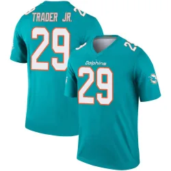 Men's Dante Trader Jr. Miami Dolphins No.29 Legend Jersey - Aqua