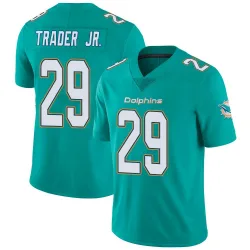 Men's Dante Trader Jr. Miami Dolphins No.29 Limited Team Color Vapor Untouchable Jersey - Aqua