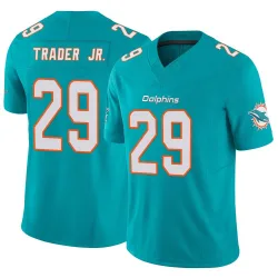 Men's Dante Trader Jr. Miami Dolphins No.29 Limited Vapor F.U.S.E. Jersey - Aqua