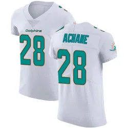 Men's De'Von Achane Miami Dolphins No.28 Elite Vapor Untouchable Jersey - White