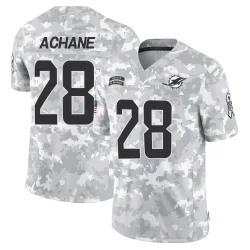 Men's De'Von Achane Miami Dolphins No.28 Limited 2024 Salute to Service Jersey - Arctic Camo
