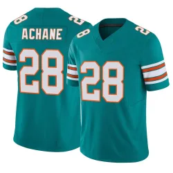 Men's De'Von Achane Miami Dolphins No.28 Limited Alternate Vapor F.U.S.E. Jersey - Aqua