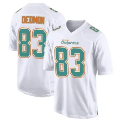 Men's DeVonte Dedmon Miami Dolphins No.83 Game Fashion Jersey - White
