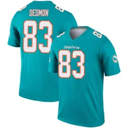 Men's DeVonte Dedmon Miami Dolphins No.83 Legend Jersey - Aqua