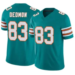 Men's DeVonte Dedmon Miami Dolphins No.83 Limited Alternate Vapor F.U.S.E. Jersey - Aqua