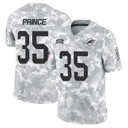 Men's Deneric Prince Miami Dolphins No.35 Limited 2024 Salute to Service Jersey - Arctic Camo