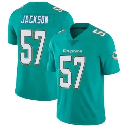 Men's Dequan Jackson Miami Dolphins No.57 Limited Team Color Vapor Untouchable Jersey - Aqua
