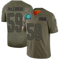 Men's Derrick McLendon Miami Dolphins No.59 Limited 2019 Salute to Service Jersey - Camo