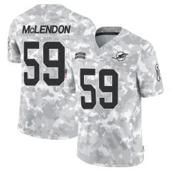 Men's Derrick McLendon Miami Dolphins No.59 Limited 2024 Salute to Service Jersey - Arctic Camo