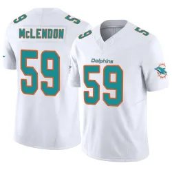 Men's Derrick McLendon Miami Dolphins No.59 Limited Vapor F.U.S.E. Jersey - White