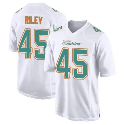 Men's Duke Riley Miami Dolphins No.45 Game Fashion Jersey - White