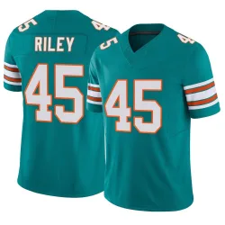Men's Duke Riley Miami Dolphins No.45 Limited Alternate Vapor F.U.S.E. Jersey - Aqua