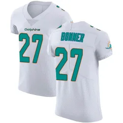 Men's Ethan Bonner Miami Dolphins No.27 Elite Vapor Untouchable Jersey - White