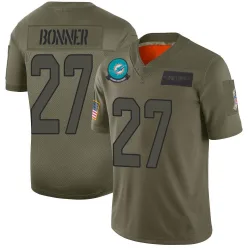 Men's Ethan Bonner Miami Dolphins No.27 Limited 2019 Salute to Service Jersey - Camo