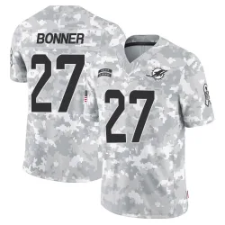 Men's Ethan Bonner Miami Dolphins No.27 Limited 2024 Salute to Service Jersey - Arctic Camo