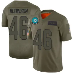 Men's Ethan Robinson Miami Dolphins No.46 Limited 2019 Salute to Service Jersey - Camo