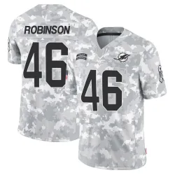 Men's Ethan Robinson Miami Dolphins No.46 Limited 2024 Salute to Service Jersey - Arctic Camo