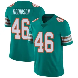 Men's Ethan Robinson Miami Dolphins No.46 Limited Alternate Vapor Untouchable Jersey - Aqua