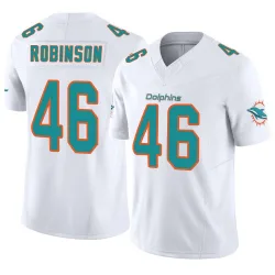 Men's Ethan Robinson Miami Dolphins No.46 Limited Vapor F.U.S.E. Jersey - White