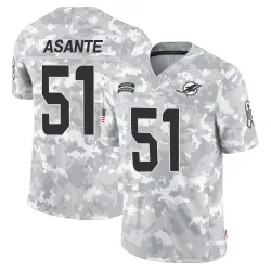 Men's Eugene Asante Miami Dolphins No.51 Limited 2024 Salute to Service Jersey - Arctic Camo
