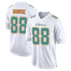 Men's Grant DuBose Miami Dolphins No.88 Game Fashion Jersey - White