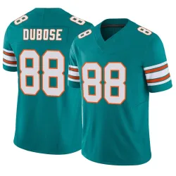 Men's Grant DuBose Miami Dolphins No.88 Limited Alternate Vapor F.U.S.E. Jersey - Aqua
