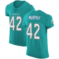 Men's Grayson Murphy Miami Dolphins No.42 Elite Aqua Team Color Vapor Untouchable Jersey - Green