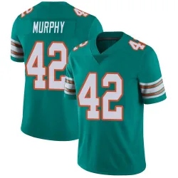 Men's Grayson Murphy Miami Dolphins No.42 Limited Alternate Vapor Untouchable Jersey - Aqua