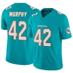 Men's Grayson Murphy Miami Dolphins No.42 Limited Vapor F.U.S.E. Jersey - Aqua