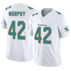Men's Grayson Murphy Miami Dolphins No.42 Limited Vapor F.U.S.E. Jersey - White