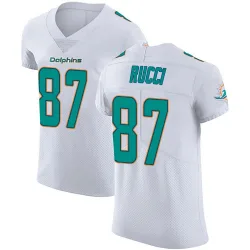 Men's Hayden Rucci Miami Dolphins No.87 Elite Vapor Untouchable Jersey - White