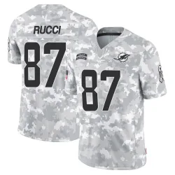 Men's Hayden Rucci Miami Dolphins No.87 Limited 2024 Salute to Service Jersey - Arctic Camo