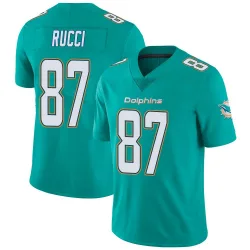 Men's Hayden Rucci Miami Dolphins No.87 Limited Team Color Vapor Untouchable Jersey - Aqua