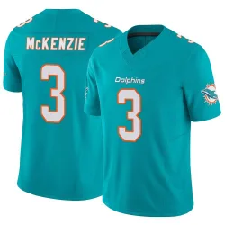 Men's Isaiah McKenzie Miami Dolphins No.3 Limited Vapor F.U.S.E. Jersey - Aqua