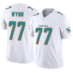 Men's Isaiah Wynn Miami Dolphins No.77 Limited Vapor F.U.S.E. Jersey - White