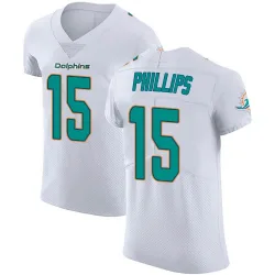 Men's Jaelan Phillips Miami Dolphins No.15 Elite Vapor Untouchable Jersey - White