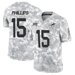 Men's Jaelan Phillips Miami Dolphins No.15 Limited 2024 Salute to Service Jersey - Arctic Camo