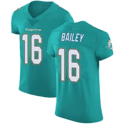 Men's Jake Bailey Miami Dolphins No.16 Elite Aqua Team Color Vapor Untouchable Jersey - Green