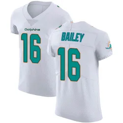 Men's Jake Bailey Miami Dolphins No.16 Elite Vapor Untouchable Jersey - White