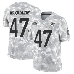 Men's Jake McQuaide Miami Dolphins No.47 Limited 2024 Salute to Service Jersey - Arctic Camo