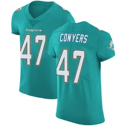 Men's Jalin Conyers Miami Dolphins No.47 Elite Aqua Team Color Vapor Untouchable Jersey - Green