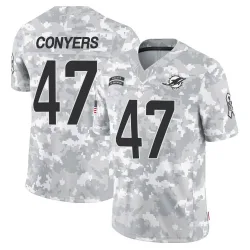 Men's Jalin Conyers Miami Dolphins No.47 Limited 2024 Salute to Service Jersey - Arctic Camo