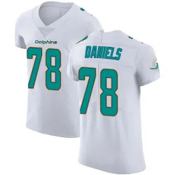 Men's James Daniels Miami Dolphins No.78 Elite Vapor Untouchable Jersey - White
