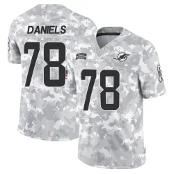 Men's James Daniels Miami Dolphins No.78 Limited 2024 Salute to Service Jersey - Arctic Camo