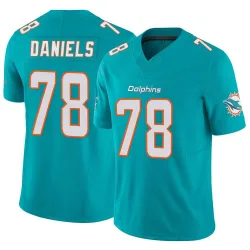 Men's James Daniels Miami Dolphins No.78 Limited Vapor F.U.S.E. Jersey - Aqua