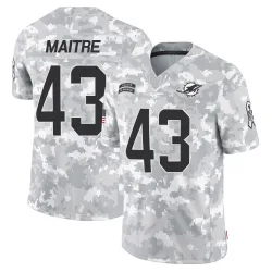 Men's Jason Maitre Miami Dolphins No.43 Limited 2024 Salute to Service Jersey - Arctic Camo