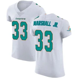 Men's Jason Marshall Jr. Miami Dolphins No.33 Elite Vapor Untouchable Jersey - White